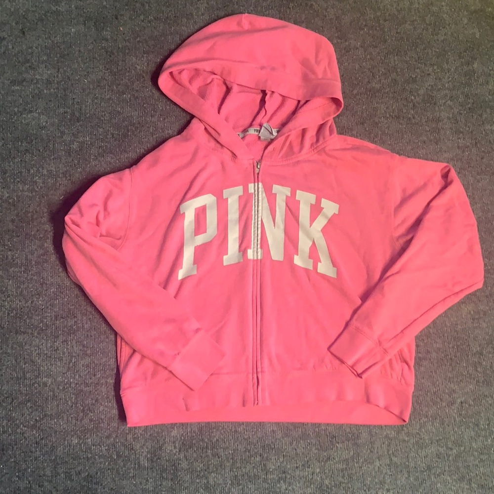 PINK zip up hoodie